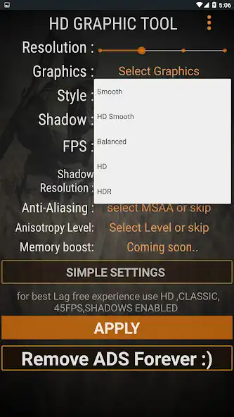 Play HD Graphics Tool [NO BAN] as an online game HD Graphics Tool [NO BAN] with UptoPlay